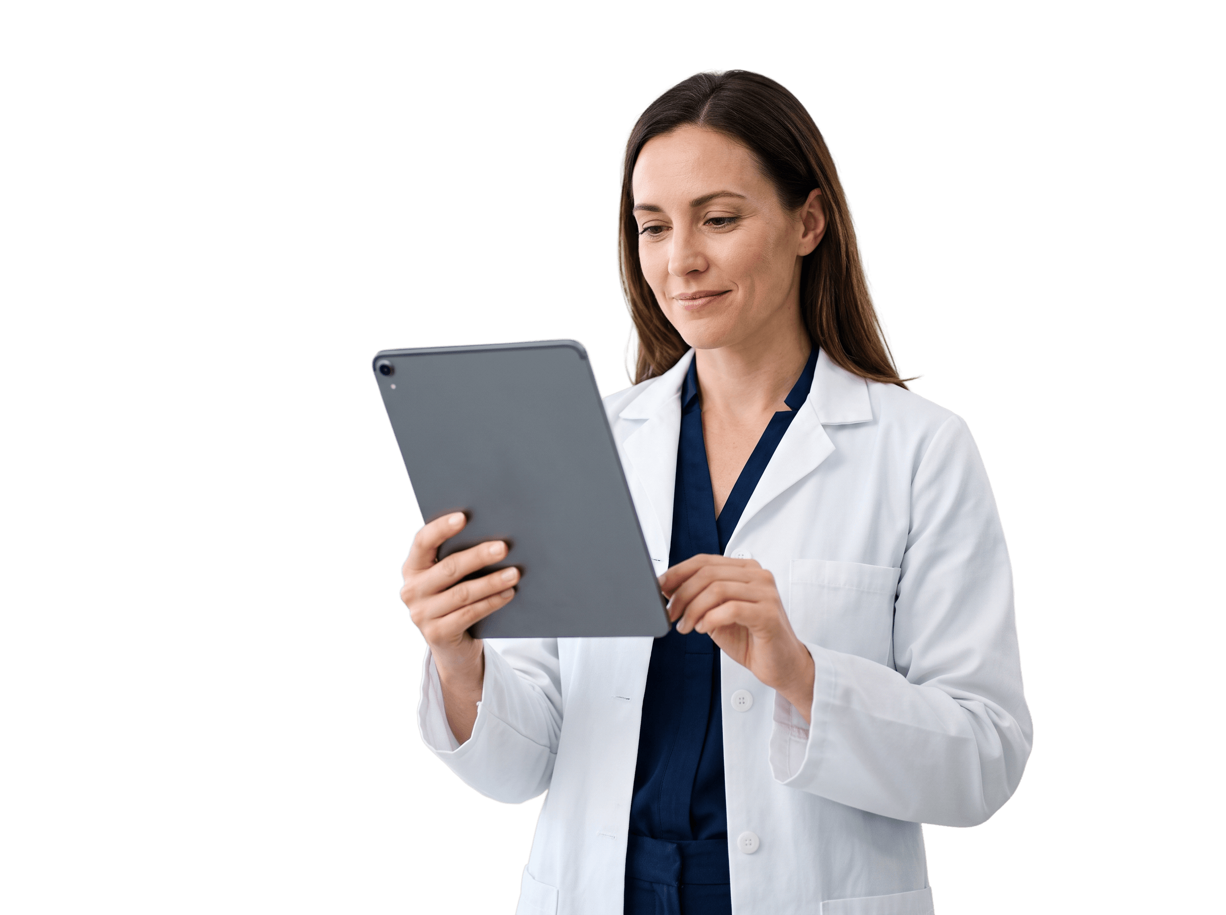 Profissional de saúde usando tablet